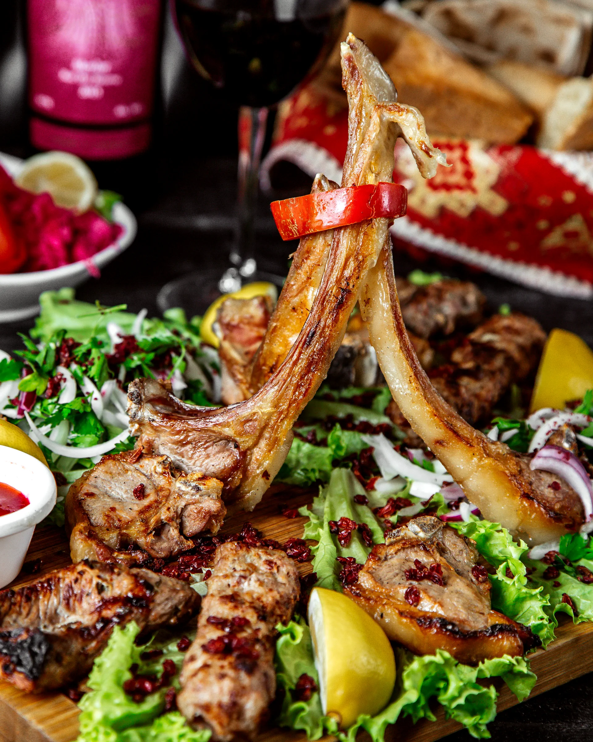 Afghani Kebab Auswahl